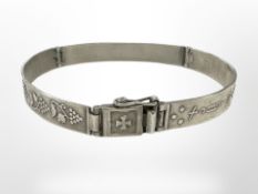 A Russian silver jointed bangle CONDITION REPORT: 17.