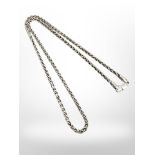 Heavy Italian rope silver chain.