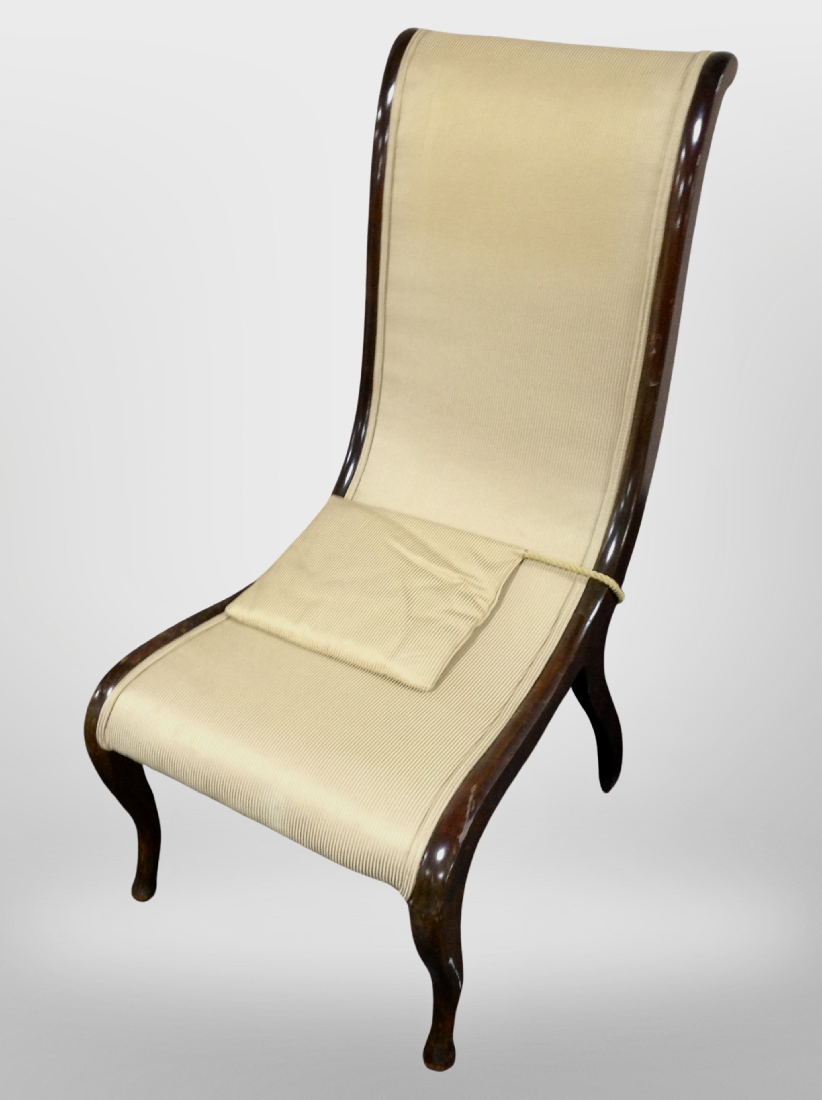 An early 20th-century continental salon armchair.