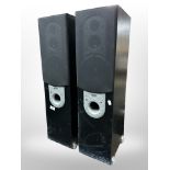 A pair of Eltax floor-standing Silverstone speakers, height 83cm.