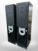 A pair of Eltax floor-standing Silverstone speakers, height 83cm.