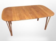 A Danish Haslev coffee table, 120cm x 75cm x 54cm.