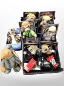 A group of CompareTheMeerkat and other toys.