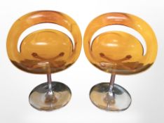 A pair of 'Tina' chairs designed by Arik Levy for Softline, made in Italy, each 77cm high.