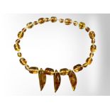 A Baltic amber necklace, 115.8g.