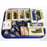 A group of boxed diecast vehicles including Ringtons, Corgi, cast-pewter figures of soldiers, etc.