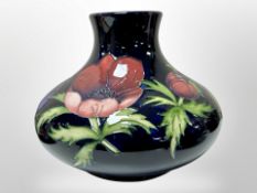 A Moorcroft bulbous vase, height 20cm.