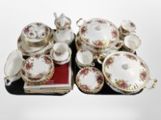 Approximately 40 pieces of Royal Albert Old Country Roses dinner porcelain,