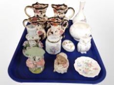 Four Mason's Mandalay jugs together with other ceramics,