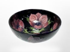 A William John Moorcroft bowl, diameter 16cm.
