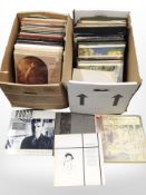 Two boxes of LP records and box sets, Sting,