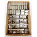A large quantity of earring boxes, 22 of which contain silver earrings.