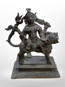 A 19th century Indo-Tibetan bronze figure of Durga,