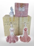 Three Coalport figurines, 'The Flower Ladies Collection Fairest Lily' limited edition No.