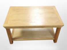 A contemporary of two tier coffee table,