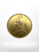 A Victorian full sovereign 1891. CONDITION REPORT: 7.1g.