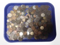 A collection of antique coins and tokens including Royal Arsenal Cooperative Society British