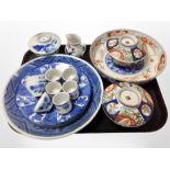 A group of 20th-century Japanese Imari porcelain wares,