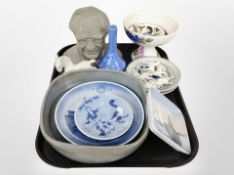 A group of 20th-century Scandinavian pottery wares including Royal Copenhagen plates,