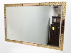 A contemporary gilt framed mirror,