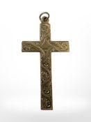 A 9ct gold crucifix pendant, length 50mm. CONDITION REPORT: 6.1g.