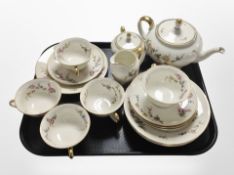 Eighteen pieces of German Rosenthal tea china.
