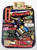 A group of vintage and later diecast vehicles, including Cameo, Lledo, Dinky, etc.