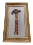 Xiaomei Griffiths : Dad's Hammer, oil on canvas laid to board, signed and dated 2020 verso,