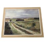 Danish school : Rural landscape, oil on canvas,