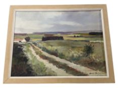 Danish school : Rural landscape, oil on canvas,