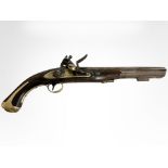 A copy of an early 19th century flintlock pistol, length 42cm.