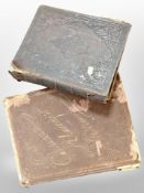 A Victorian leather-bound Bible and a further volume of 'Our Conservative and Unionist Statesman'