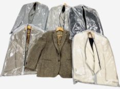 Six gent's jackets and blazers including Harris Tweed, Charles Blades, Knight & Asprey,