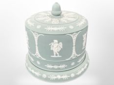 A Wedgwood Jasperware cheese dish and cover, height 25cm.