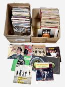 Two boxes of 7' singles including the Animals, the Beatles, the Shadows, the Proclaimers, Queen,