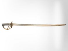 A British 1853 pattern cavalry trooper's sword, length 100cm.