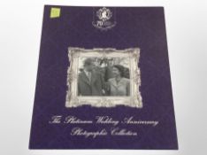 A set of nine London Mint commemorative coins, The Platinum Wedding Anniversary,
