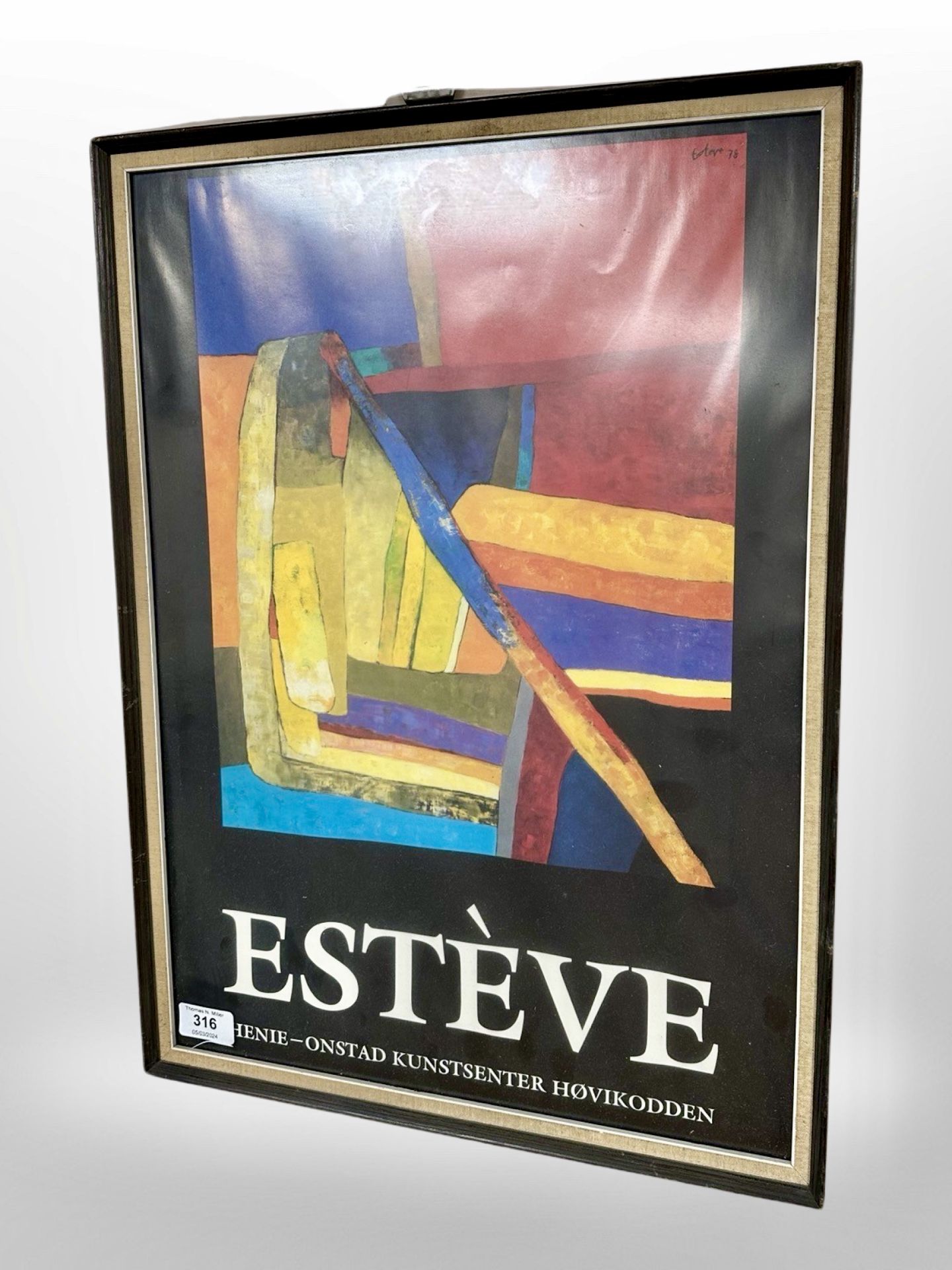 A continental museum poster, 'Estève'.