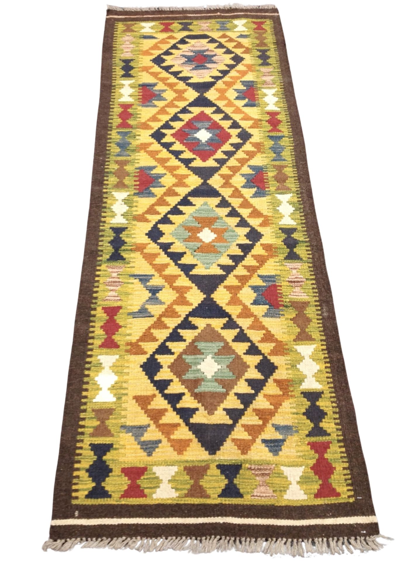 A Maimana Kilim runner 197 cm x 67 cm