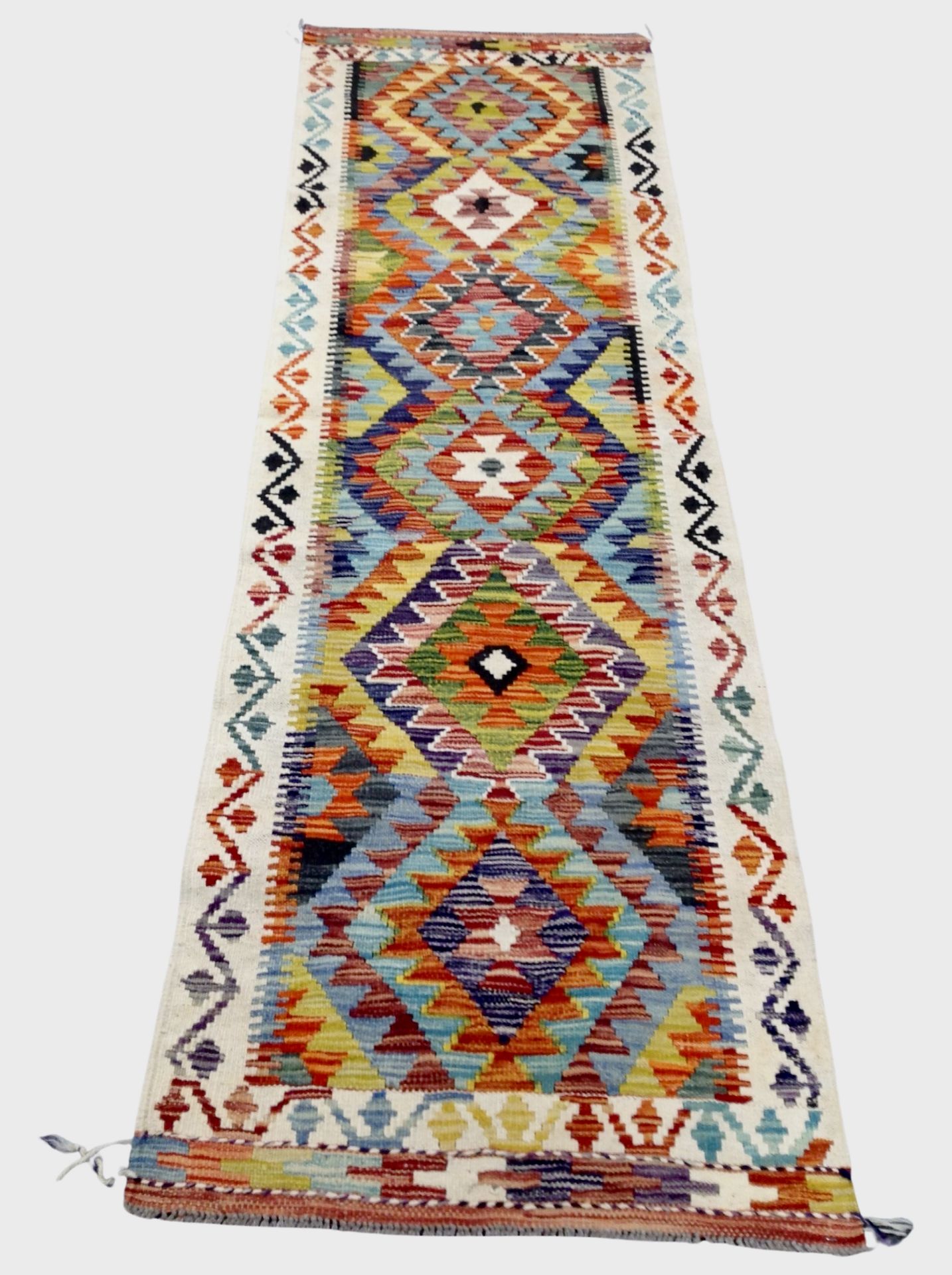 A Chobi Kilim runner 214 cm x 68 cm