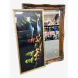 A Victorian style gilt framed mirror,