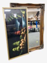 A Victorian style gilt framed mirror,