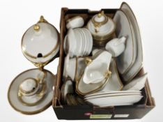 A large quantity of Rosenthal white and gilt porcelain tea and dinner wares.