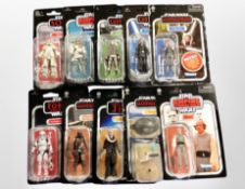 10 Kenner Star Wars action figures, boxed.