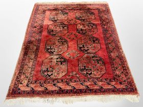 A Bokhara rug, Afghanistan, 218cm by 175cm.