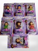 Seven Nickelodeon Dora the Explorer figures, boxed.