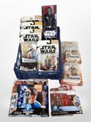 Nine Hasbro Star Wars action figures, boxed.