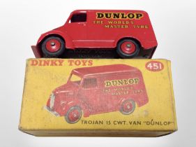 A Dinky Toys 451 Trojan 15 CWT. Van 'Dunlop'.