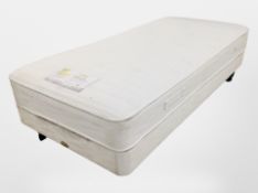 A Myers 3' divan with Stature memory foam mattress