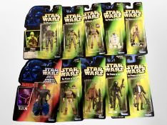 Ten Kenner Star Wars action figures, boxed.